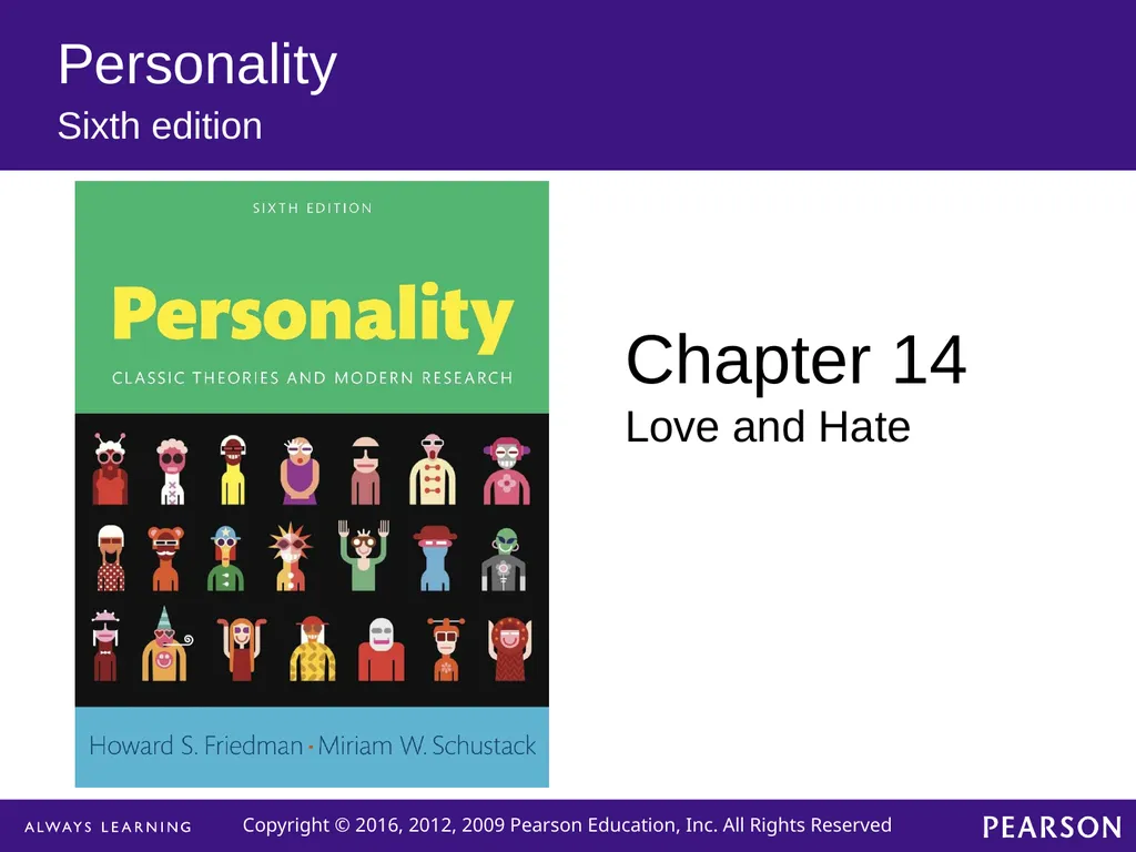 Personality Sixth edition Chapter 14 Love and Hate - slide 1 of 24