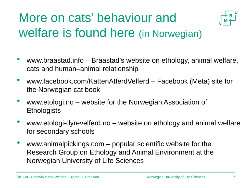 The Cat – Behaviour and Welfare 7. Social - slide 7 of 9