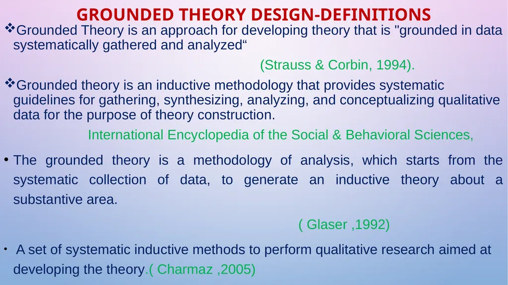 WELCOME GROUNDED THEORY RESEARCH DESIGN Dr. GEETHA - slide 7 of 20
