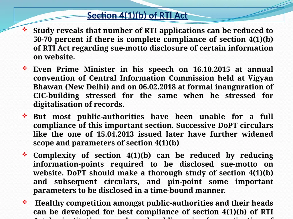 Presentation on RTI rules rather than RTI Act need - slide 6 of 18
