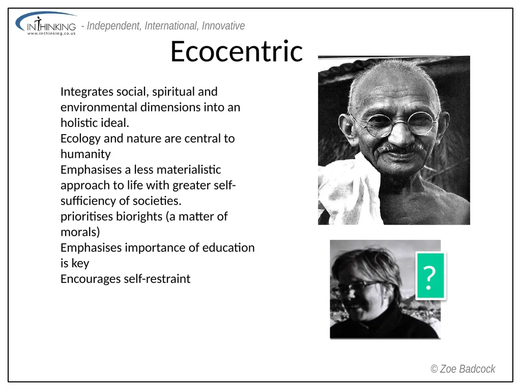 Environmental Value Systems Environmental Value - slide 6 of 11