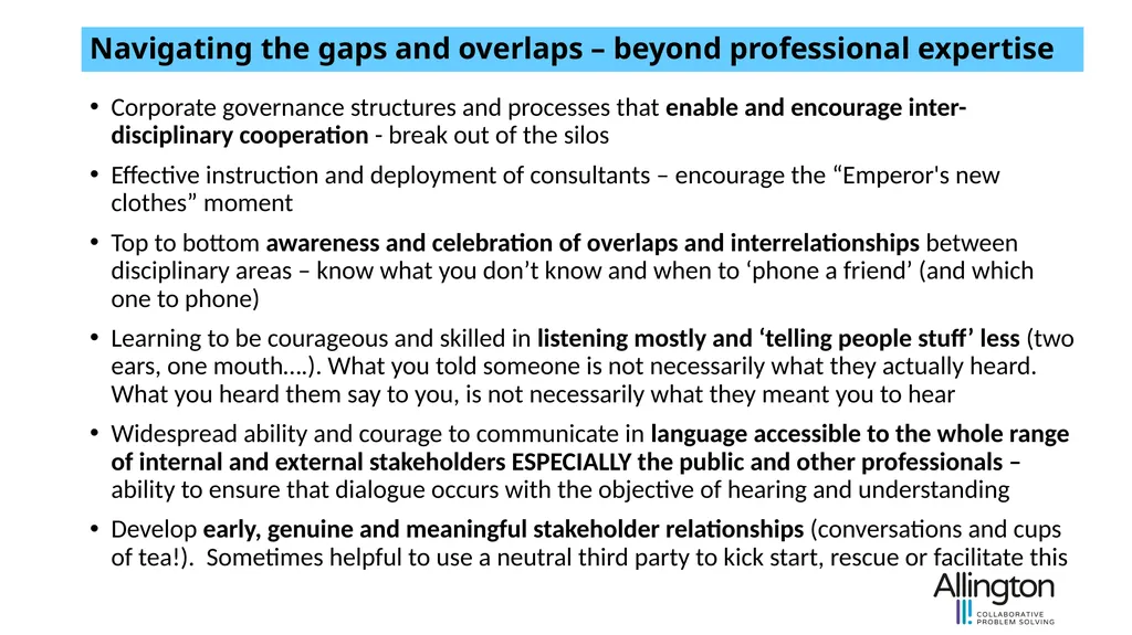 Mind the gaps! Transforming the value of - slide 13 of 15