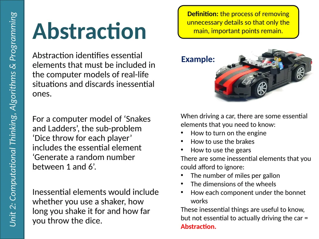 Computational Thinking 2.1 - Algorithms Unit 2: - slide 4 of 5