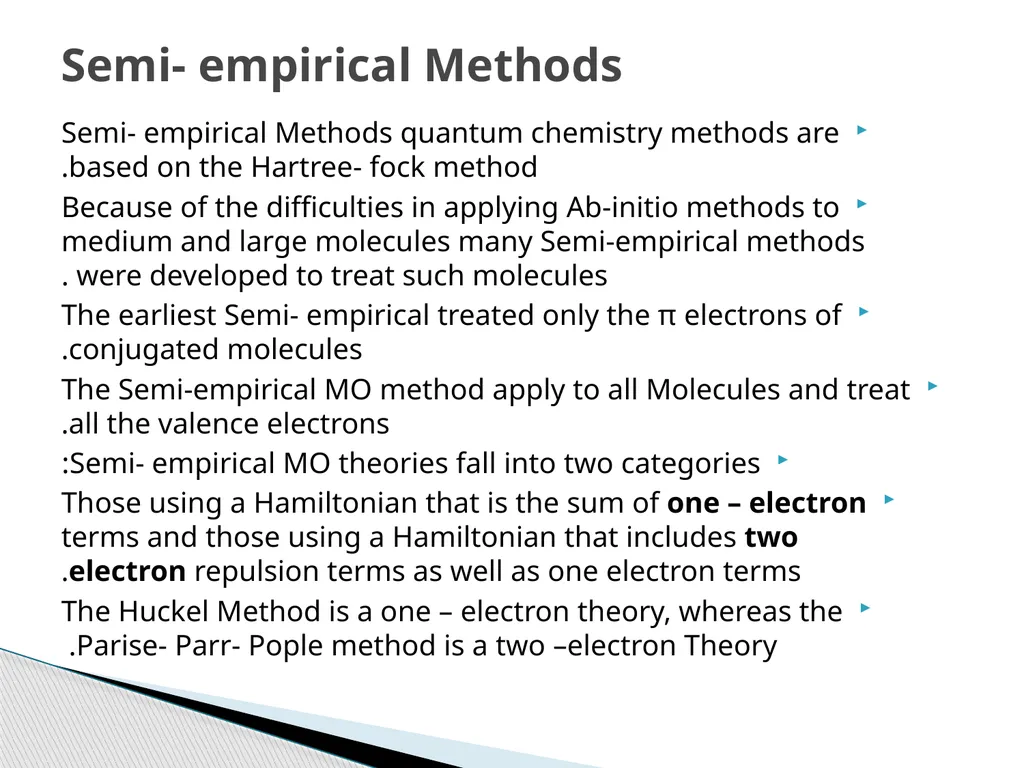 Computational Chemistry 4 Polarized Basis Sets - slide 8 of 8