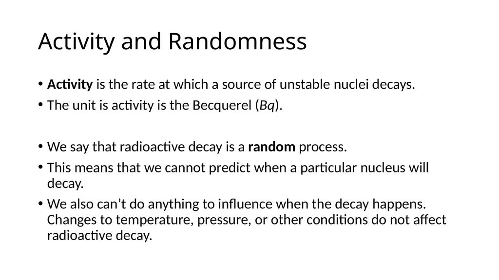 Year 10 Science Lesson 192 Half lives Learning - slide 4 of 14