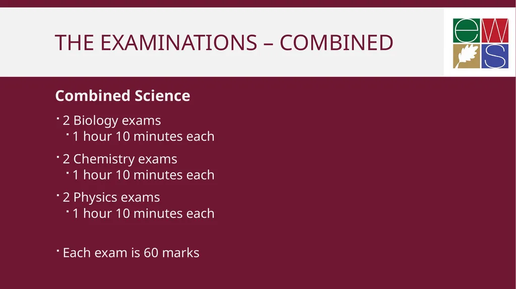 GCSE Science Parent information evening Mr L - slide 3 of 13
