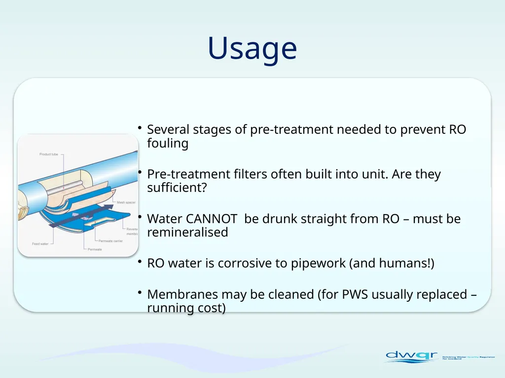 Treatment –Reverse Osmosis (Desalination) DWQR - slide 4 of 6