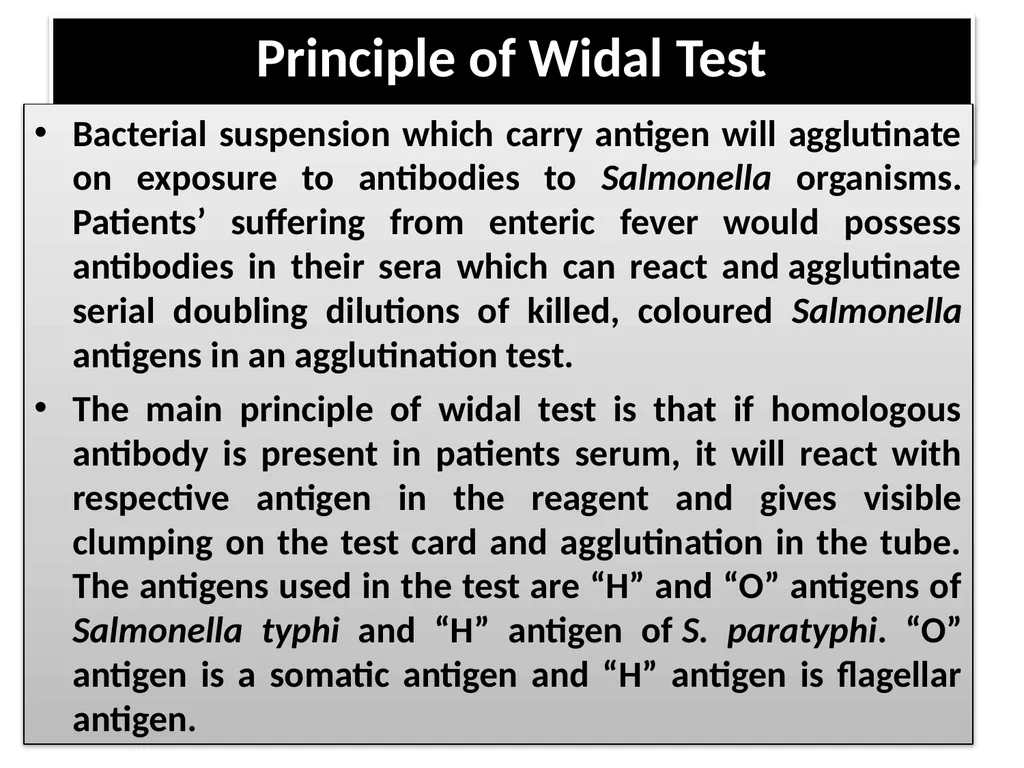 Serological tests A serology blood test is - slide 7 of 18