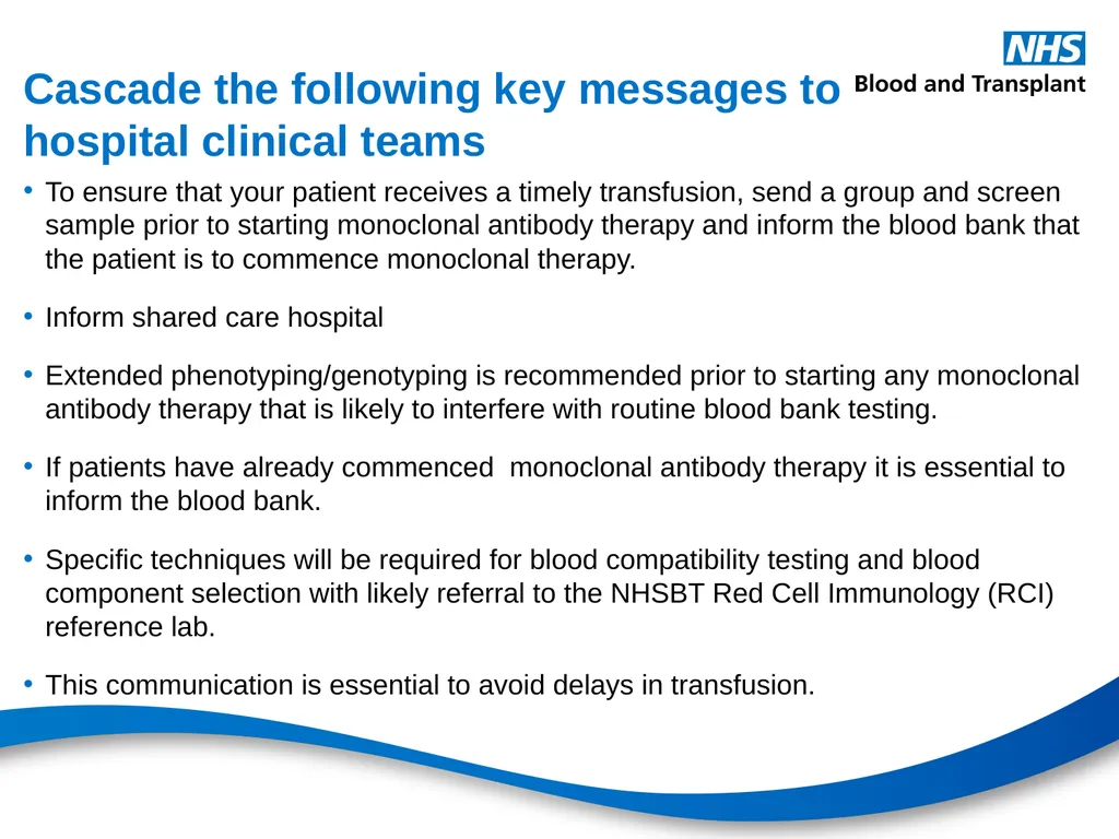 Therapeutic monoclonal antibodies & blood - slide 14 of 18