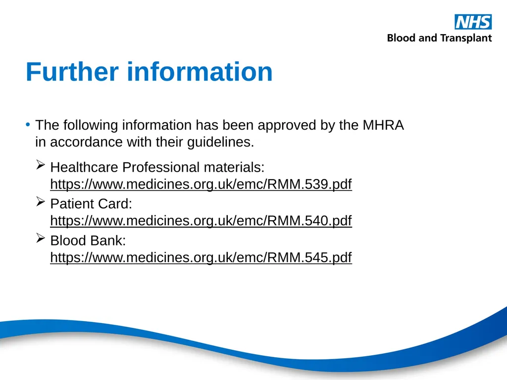 Therapeutic monoclonal antibodies & blood - slide 17 of 18