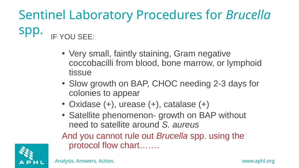 Agents of Bioterrorism Brucella species: - slide 20 of 21