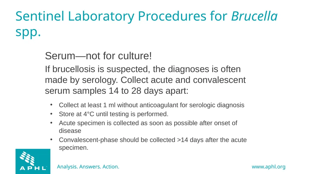 Agents of Bioterrorism Brucella species: - slide 6 of 21