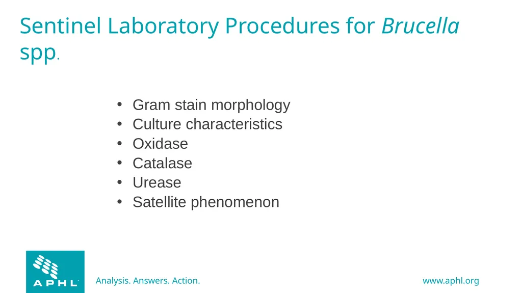 Agents of Bioterrorism Brucella species: - slide 7 of 21