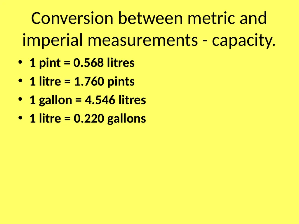 Functional Skills Maths Metric and Imperial - slide 11 of 11