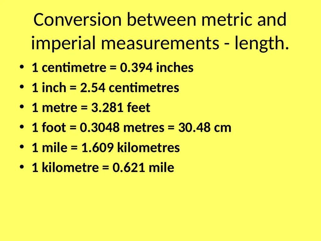 Functional Skills Maths Metric and Imperial - slide 9 of 11