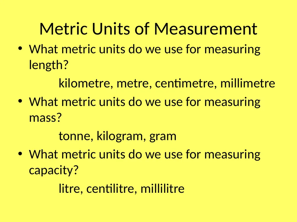 Functional Skills Maths Metric and Imperial - slide 3 of 11