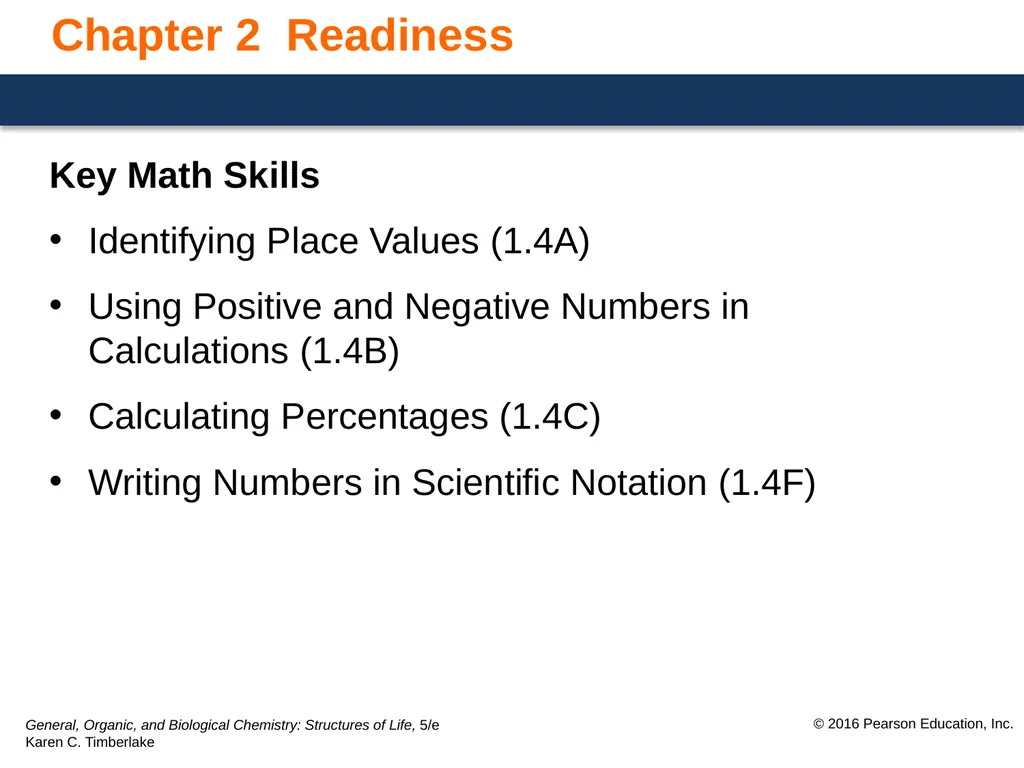 Karen C. Timberlake Lecture Presentation Chapter 2 - slide 3 of 13