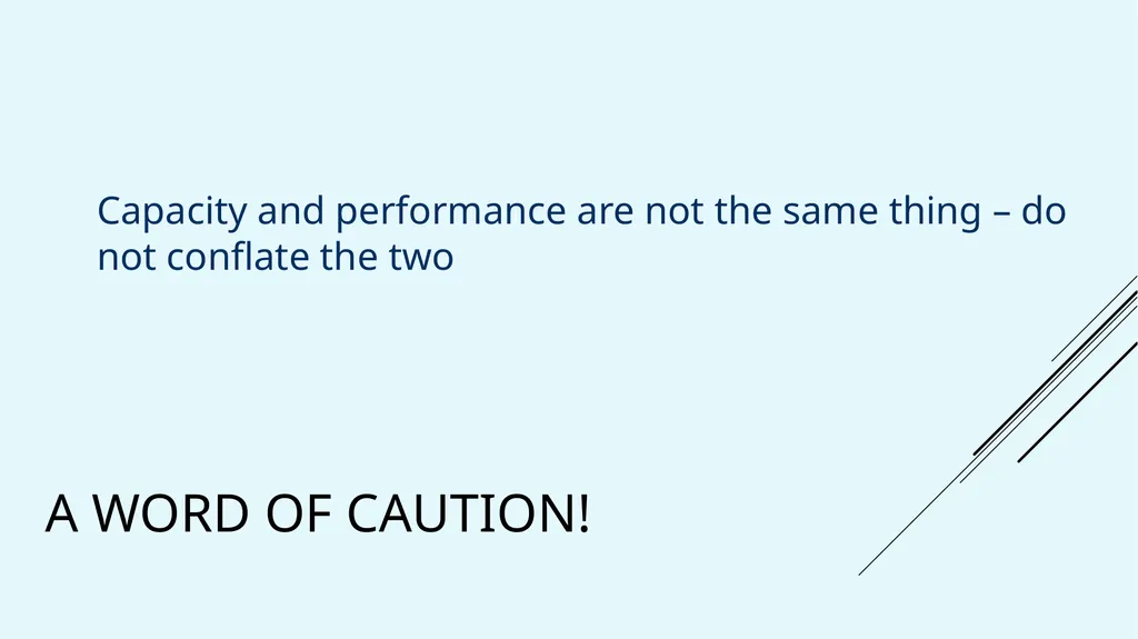 Workload Measurements A More Realistic Approach to - slide 23 of 26