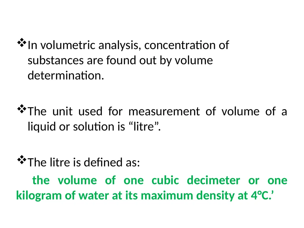 Lecture 2 Volumetric analysis By M.SC.Elham Faisal - slide 4 of 17