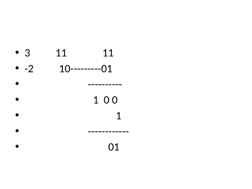 Binary Arithmetic Binary operations Binary - slide 24 of 51