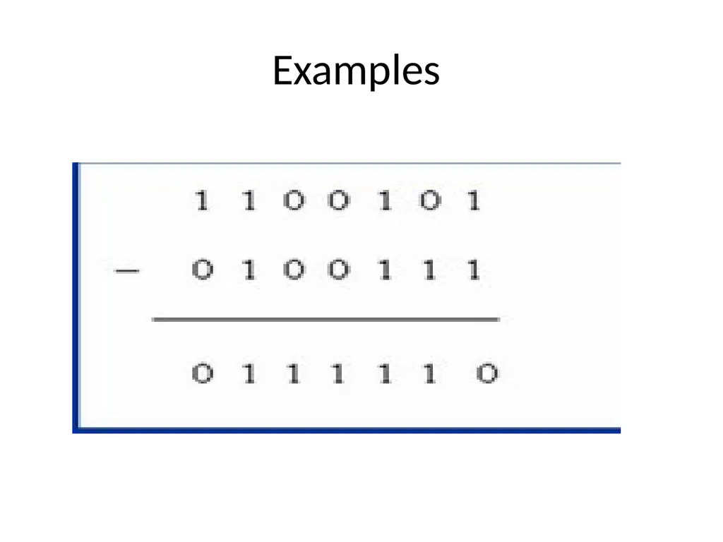 Binary Arithmetic Binary operations Binary - slide 12 of 51