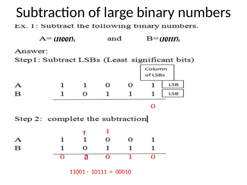Binary Arithmetic Binary operations Binary - slide 11 of 51