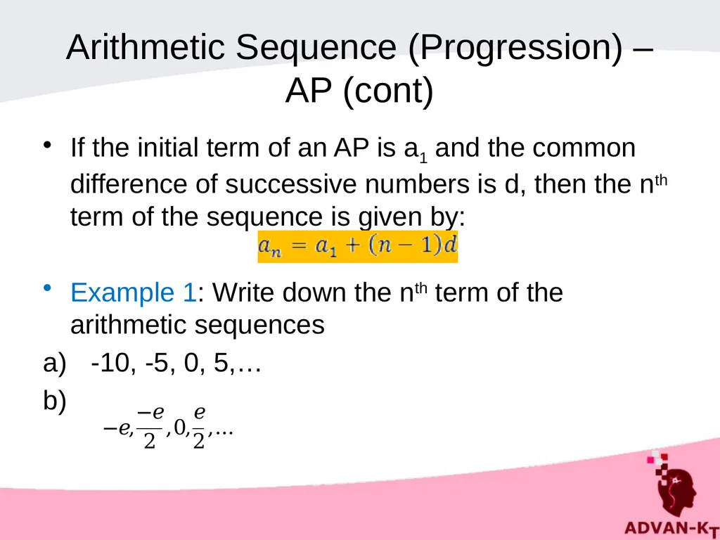 SEQUENCES AND SERIES Introduction - Sequence A - slide 6 of 20