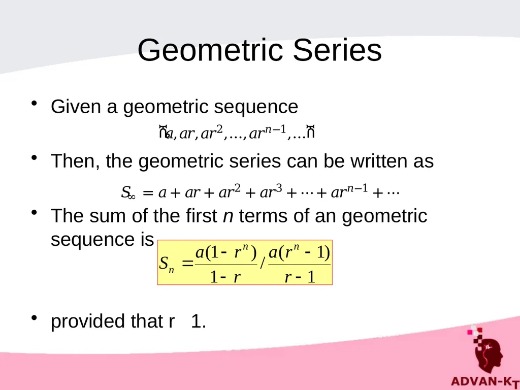 SEQUENCES AND SERIES Introduction - Sequence A - slide 16 of 20