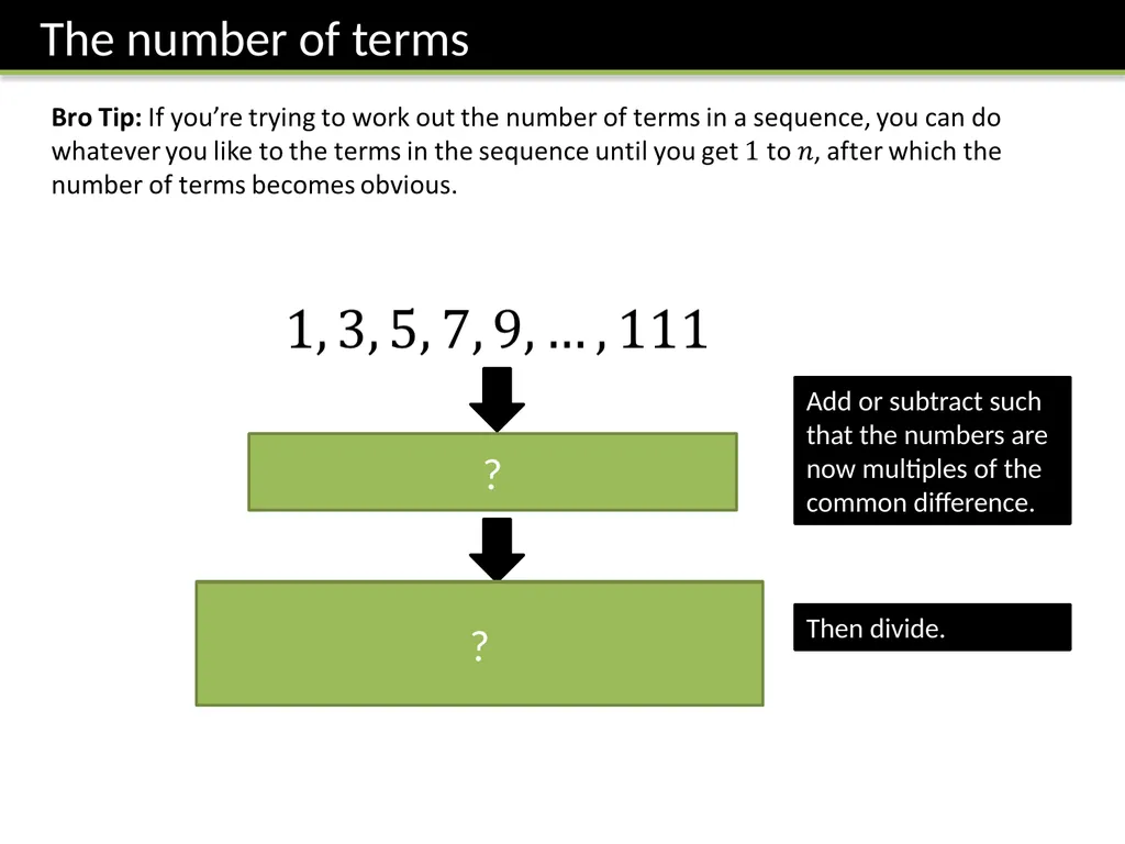 C1 Chapter 6 Arithmetic Series Dr J Frost - slide 8 of 17