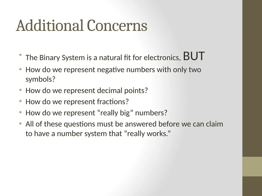 Binary Arithmetic Numbers Inside the Computer - slide 24 of 48
