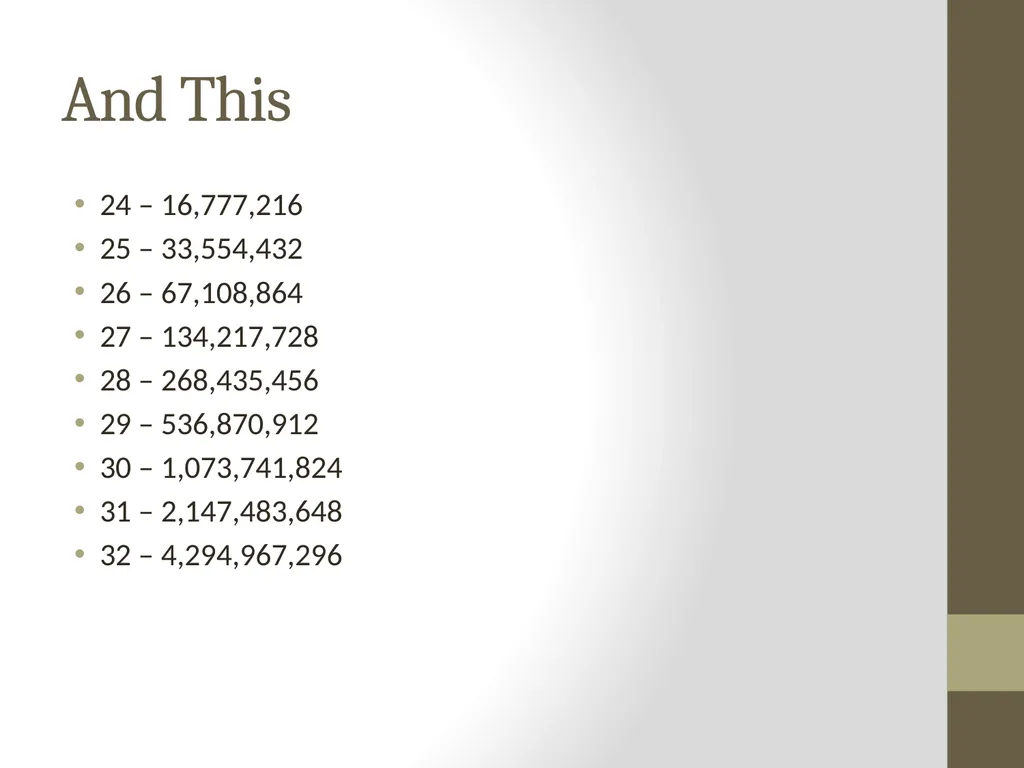 Binary Arithmetic Numbers Inside the Computer - slide 22 of 48