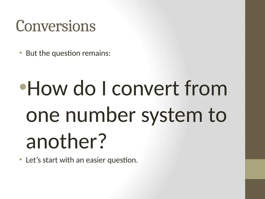 Binary Arithmetic Numbers Inside the Computer - slide 14 of 48