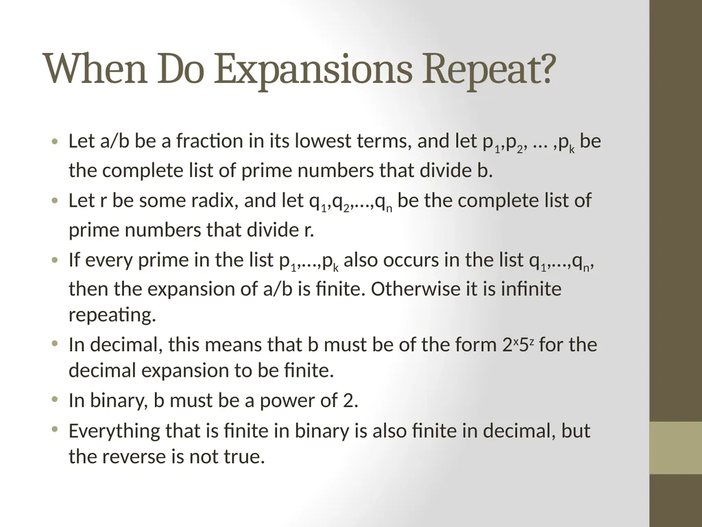 Binary Arithmetic Numbers Inside the Computer - slide 37 of 48