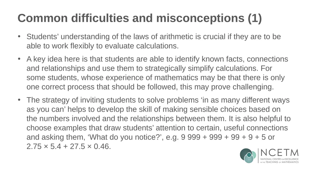 Solving problems using the associative, - slide 12 of 32