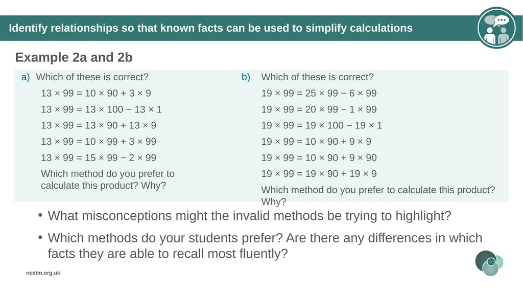 Solving problems using the associative, - slide 18 of 32