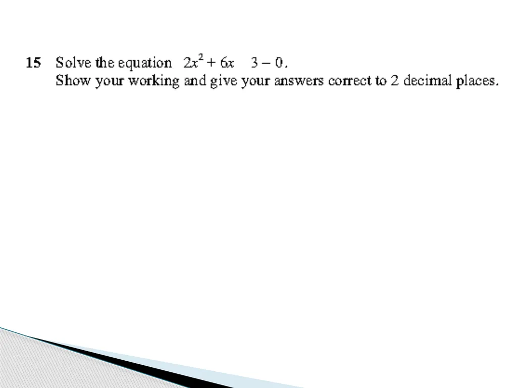 ALGEBRA REVISION YEAR 10 KAUSAR KHAN - slide 11 of 23