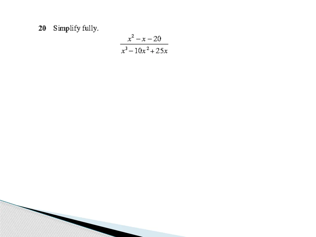 ALGEBRA REVISION YEAR 10 KAUSAR KHAN - slide 12 of 23