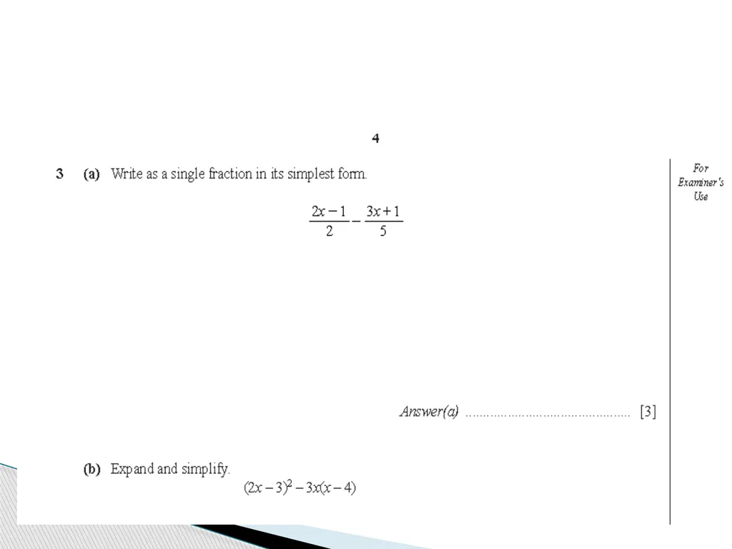 ALGEBRA REVISION YEAR 10 KAUSAR KHAN - slide 13 of 23