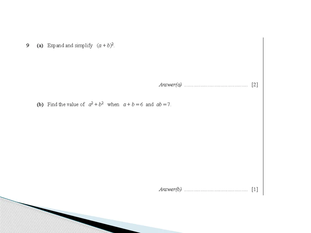 ALGEBRA REVISION YEAR 10 KAUSAR KHAN - slide 17 of 23