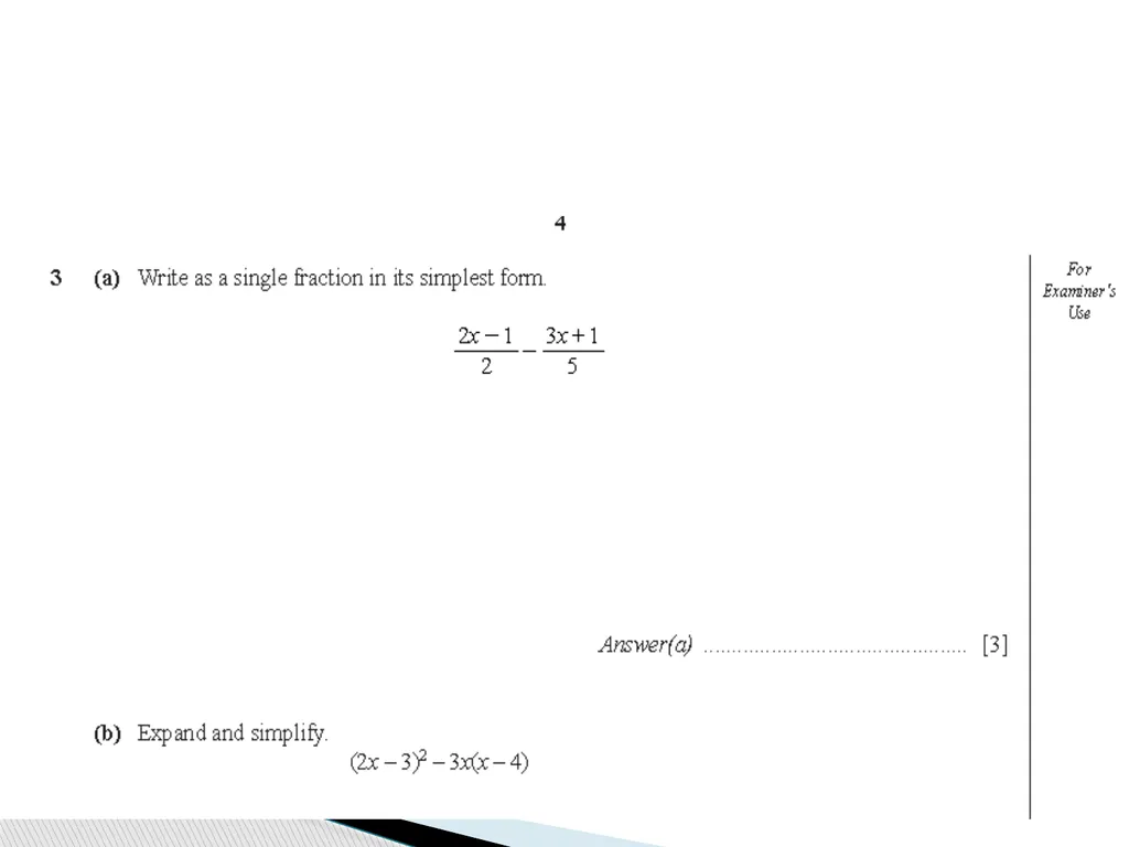 ALGEBRA REVISION YEAR 10 KAUSAR KHAN - slide 21 of 23
