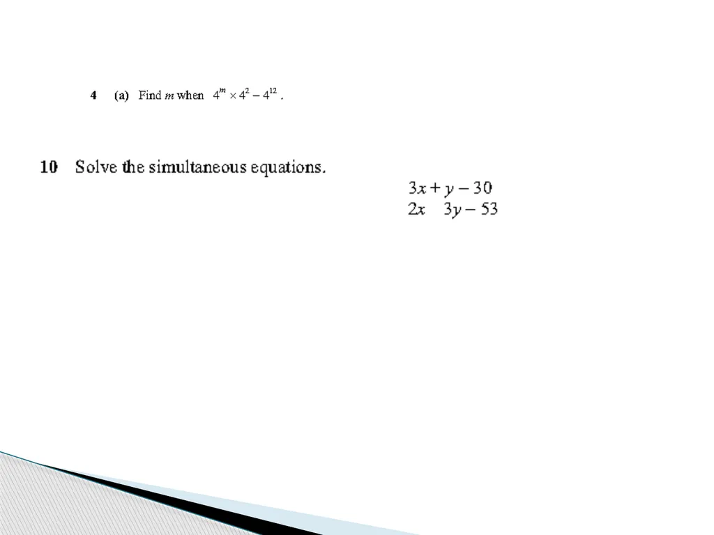ALGEBRA REVISION YEAR 10 KAUSAR KHAN - slide 22 of 23