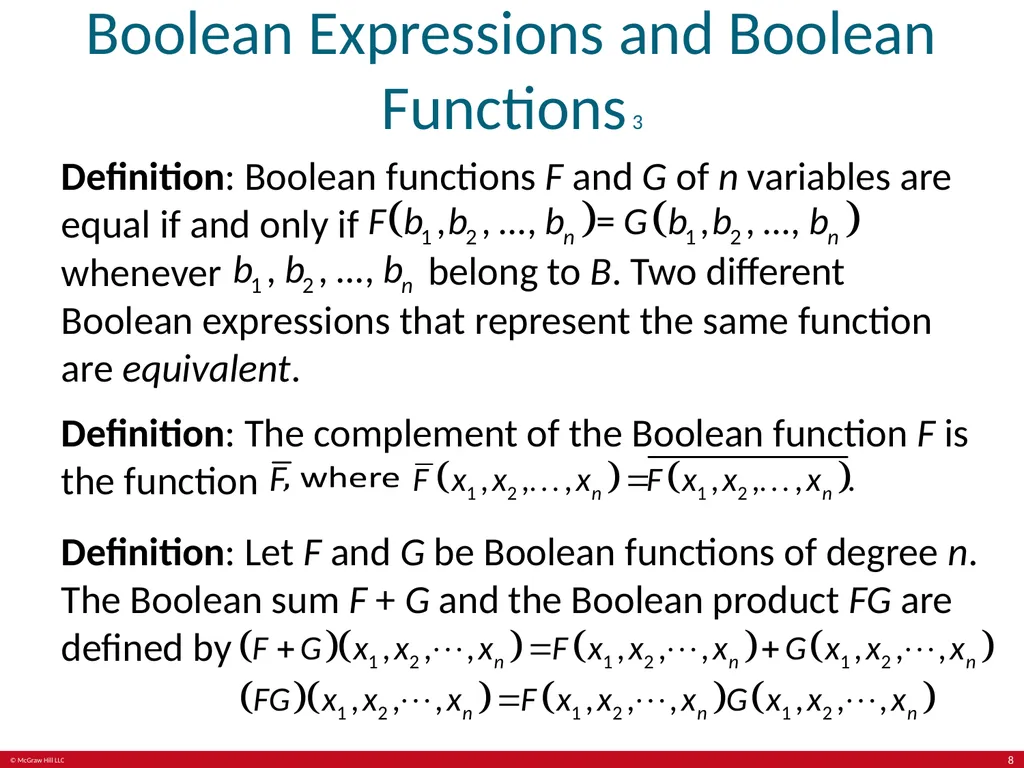 Boolean Algebra Chapter 12 With Question/Answer - slide 8 of 28