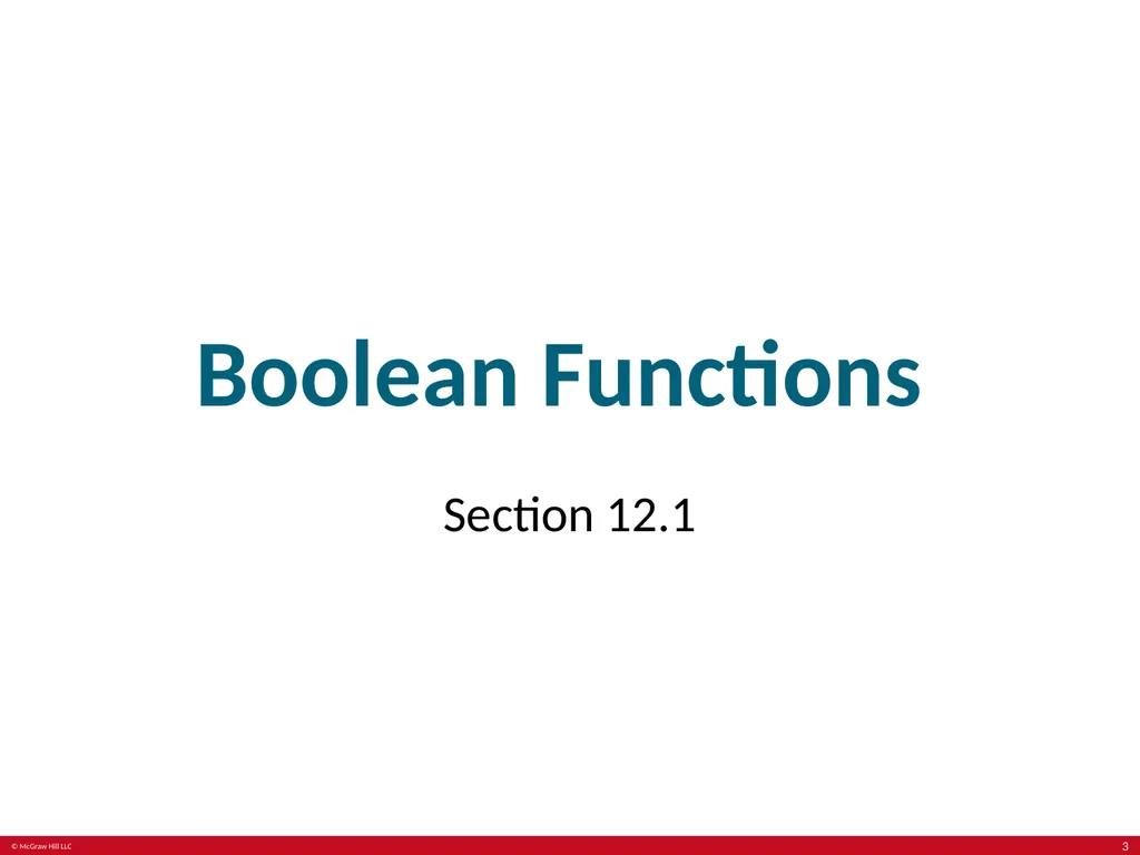 Boolean Algebra Chapter 12 With Question/Answer - slide 3 of 28