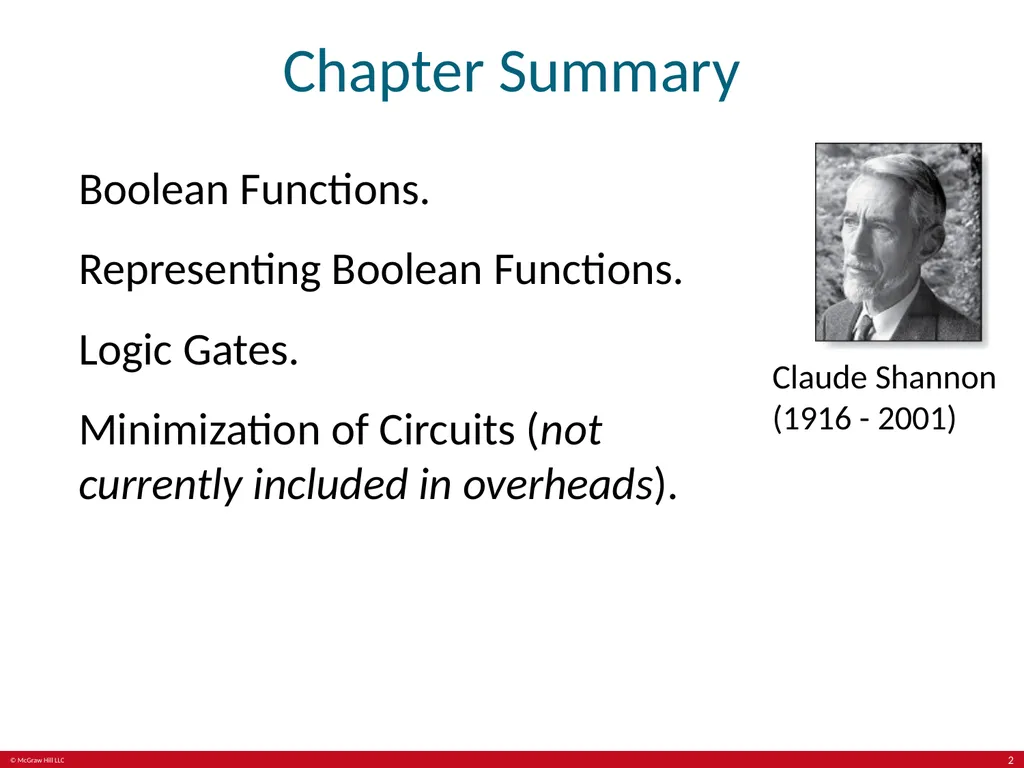 Boolean Algebra Chapter 12 With Question/Answer - slide 2 of 28
