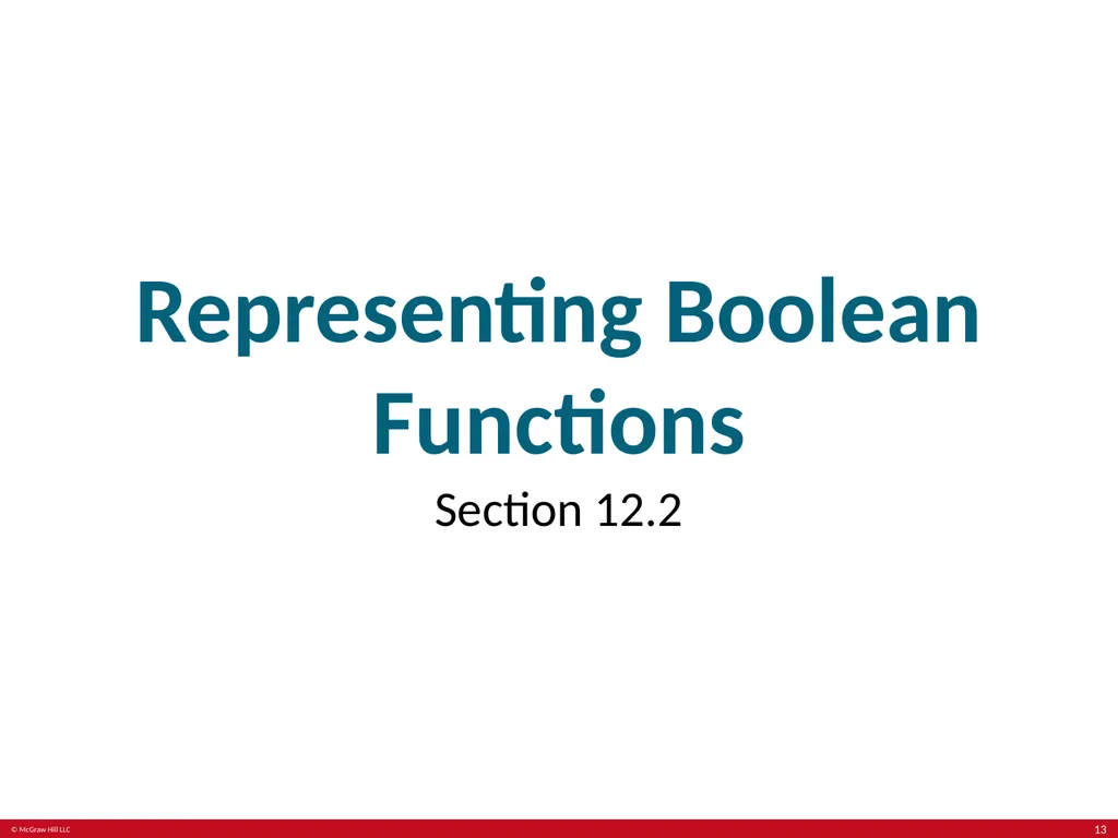 Boolean Algebra Chapter 12 With Question/Answer - slide 13 of 28