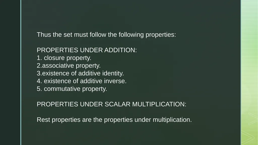 VECTOR SPACES CHAPTER 1 INTRODUCTION A vector - slide 9 of 11