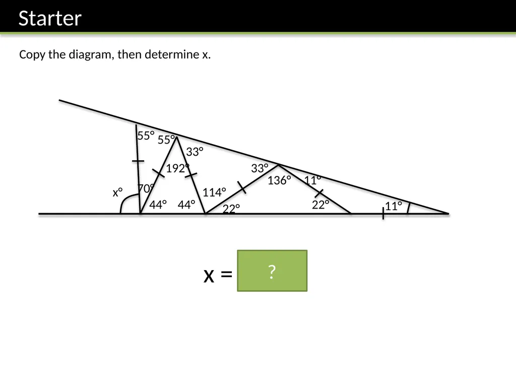 GCSE: Angles and Geometry Dr J Frost - slide 2 of 13