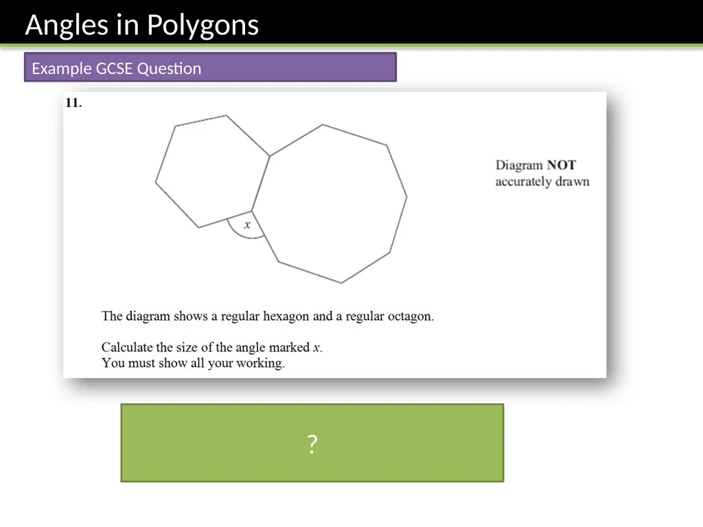 GCSE: Angles and Geometry Dr J Frost - slide 9 of 13