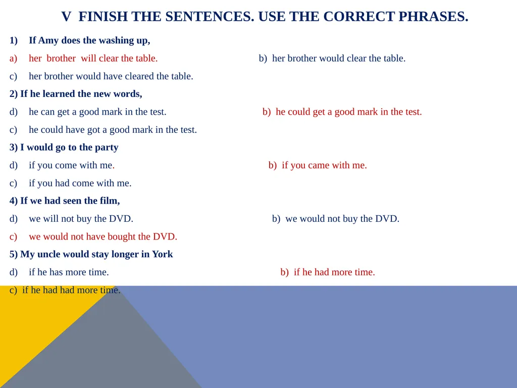 Conditional sentences kondicionali – uslovne - slide 16 of 18