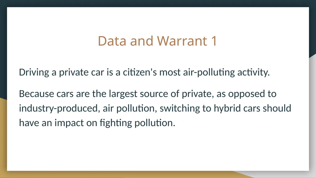 Claim and Evidence Workshop Lyn’Nazia Davis, - slide 7 of 30